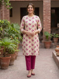 Heart Print Unstitched 2 Piece Suit – Thana Dora Fabric | Casual Summer Wear