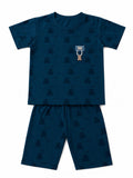 Kids Premium Summer T-Shirt & Shorts Set – Navy Blue | 1 to 3 Years