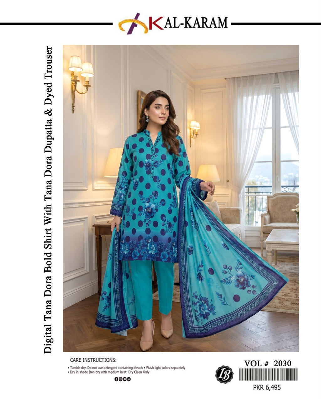 Digital Tana Dora Printed 3-Piece Suit – Premium Collection