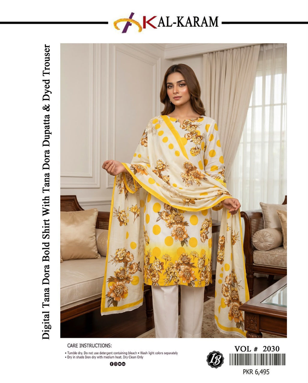 Digital Tana Dora Printed 3-Piece Suit – Premium Collection